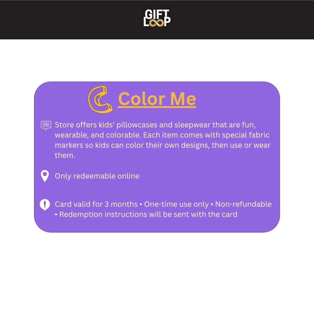 Color Me eGift-Card