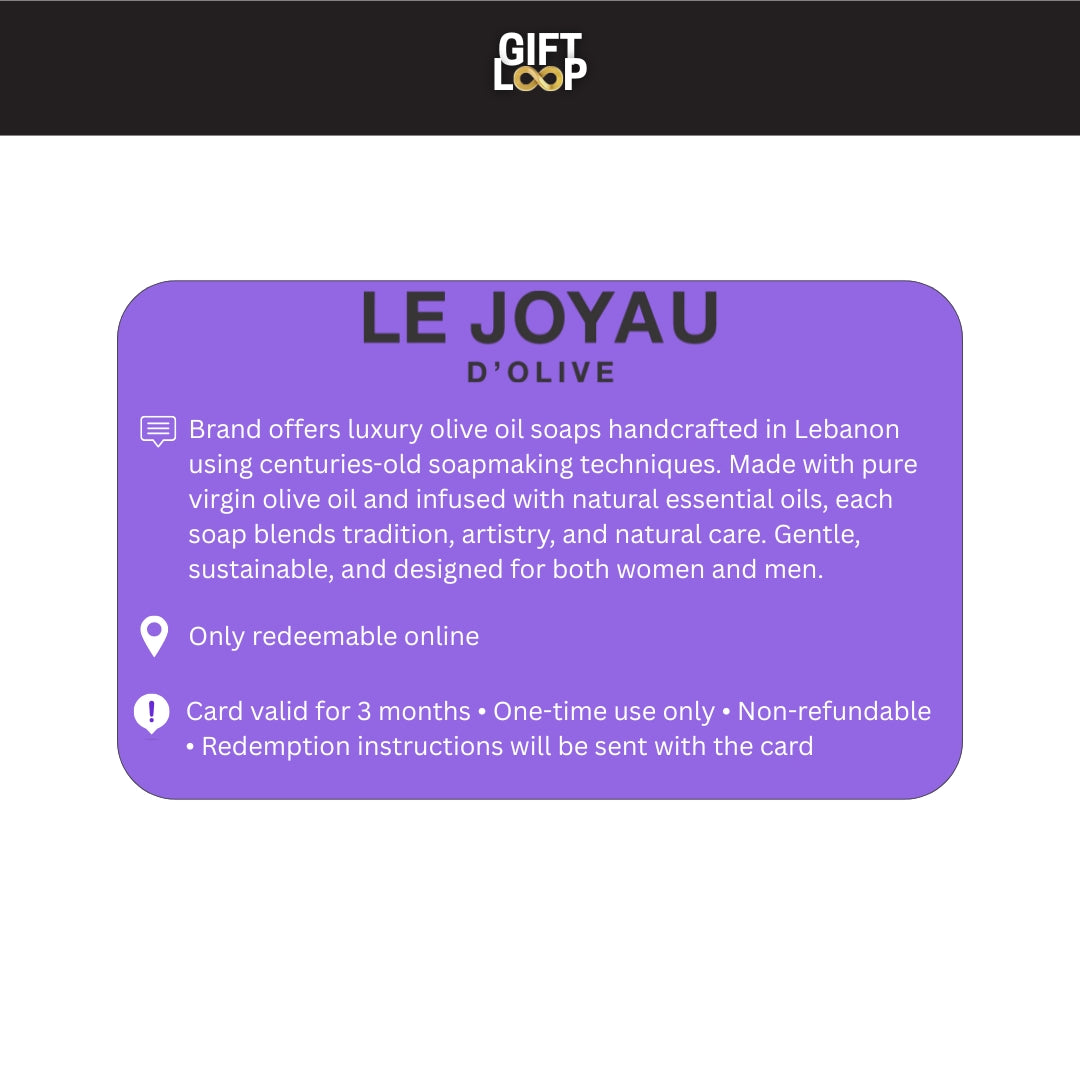Le Joyau d'Olive eGift-Card